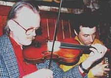 Samus Creagh with Aidan Coffey. Photo by Sean Laffey