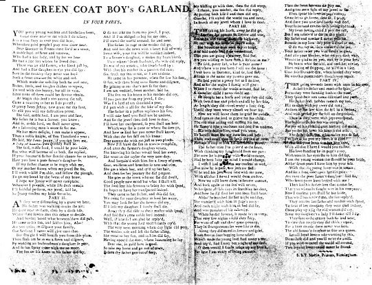 S & T Martin No.3 (The Green Coat Boy's Garland)
From the Roy Palmer Archive.