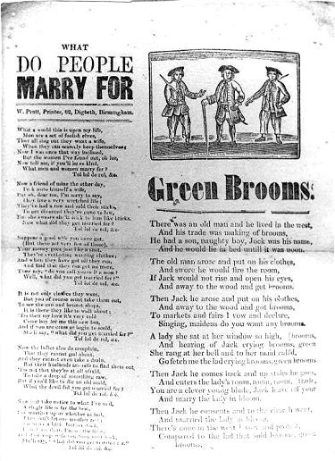 William Pratt No.322 (What do People marry for)
From the Roy Palmer Archive.