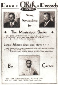 Okeh Records publicity sheet