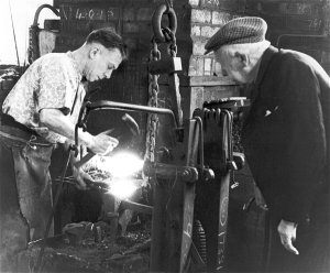 George at Bloomers - early 1970s, photo by Janet Kerr.