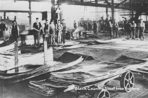 Photo of a 'Black Country Sheet-Iron Works' - from Roy Palmer's postcard collection.