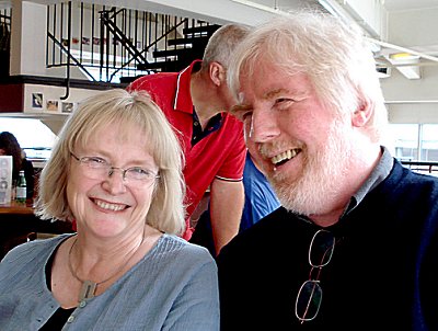 Harry with his wife Chrissie in Manchester, 2007.