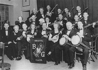 Bristol BMG club band 1954. Ray is in the back row, second from the right. Photo courtesy Alan Quirk